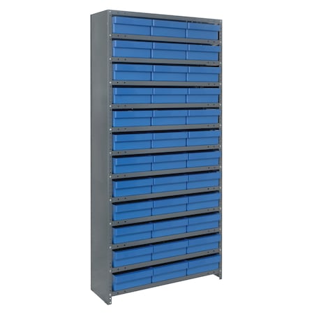 Quantum Storage Systems Euro Drawer Shelving Closed Unit CL1275-801BL